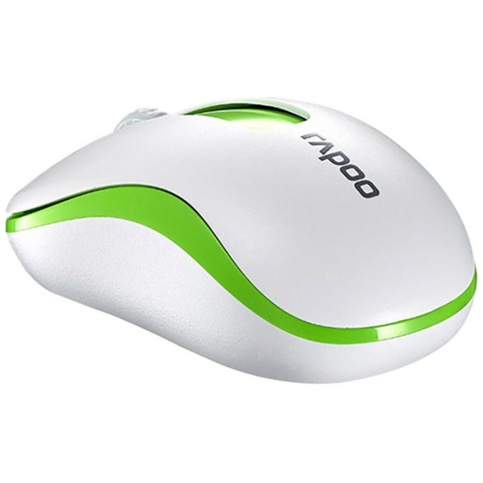 картинка Мышка Rapoo M10 White/ Green Wireless от магазина КомпьютерЦентр