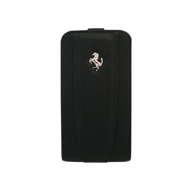 картинка Чехол CG Mobile Ferrari Leather Hard Case whith Flap Modera Black for iPhone 4/4S (FEFLIP4B) от магазина КомпьютерЦентр