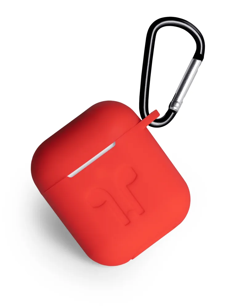 картинка Чехол Gurdini Soft Touch для Apple Airpods/ Airpods 2 Red от магазина КомпьютерЦентр