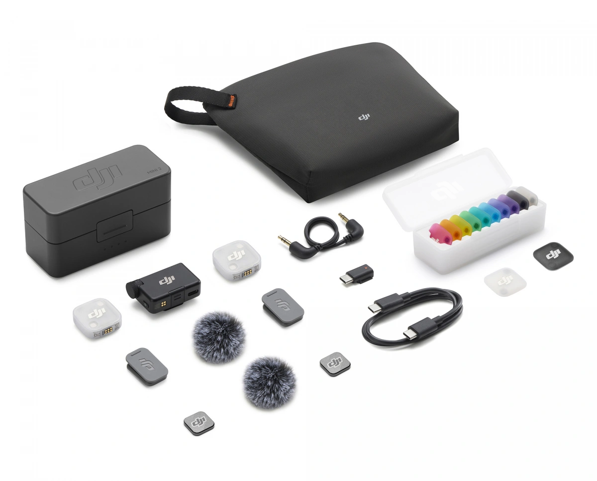 картинка Комплект беспроводных микрофонов DJI Mic Mini 2 (2TX + 1RX + Charging Case) от магазина КомпьютерЦентр