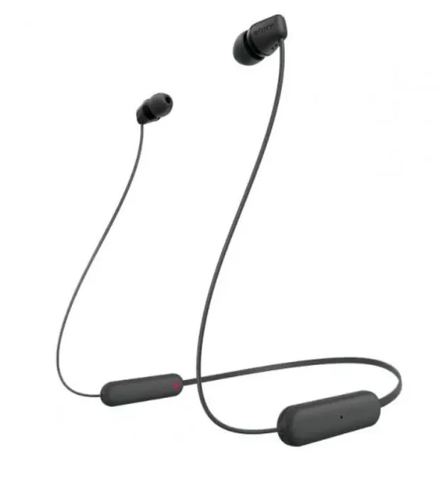 картинка Bluetooth гарнитура Sony WI-C100 Black от магазина КомпьютерЦентр