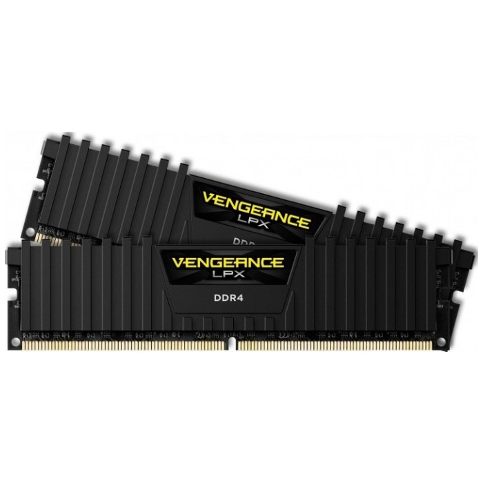 картинка Набор модулей памяти Corsair DIMM DDR4 32Gb (2x16Gb) 2400MHz PC4-19200 Vengeance LPX (CMK32GX4M2A2400C16) от магазина КомпьютерЦентр