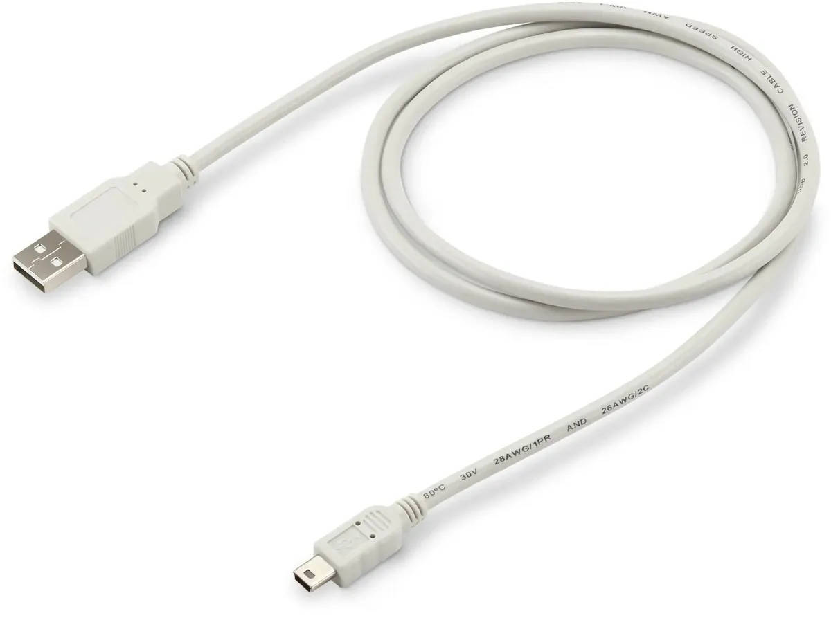 картинка Кабель USB 2.0 A->mini USB B (m), 1м, Buro USB2.0-M5P-1 (817248) от магазина КомпьютерЦентр