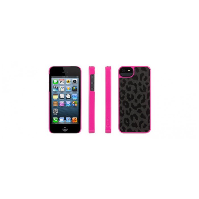 картинка Чехол Griffin Moxy Case Series Big Cat Black/ Pink for iPhone 5 (GB35512) от магазина КомпьютерЦентр