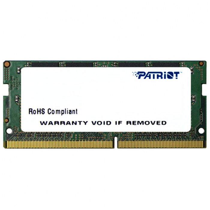 картинка Оперативная память Patriot SO-DIMM DDR4 4Gb 2400MHz PC4-19200 CL17 (PSD44G240082S) от магазина КомпьютерЦентр