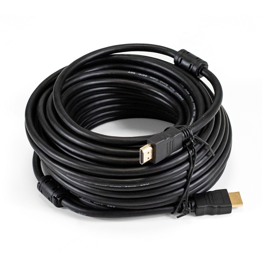 картинка Кабель HDMI ExeGate 15m EX-CC-HDMI-15.0F (EX294694RUS) 19M/ 19M, v1.4b, феррит. кольца, позолоченные контакты от магазина КомпьютерЦентр