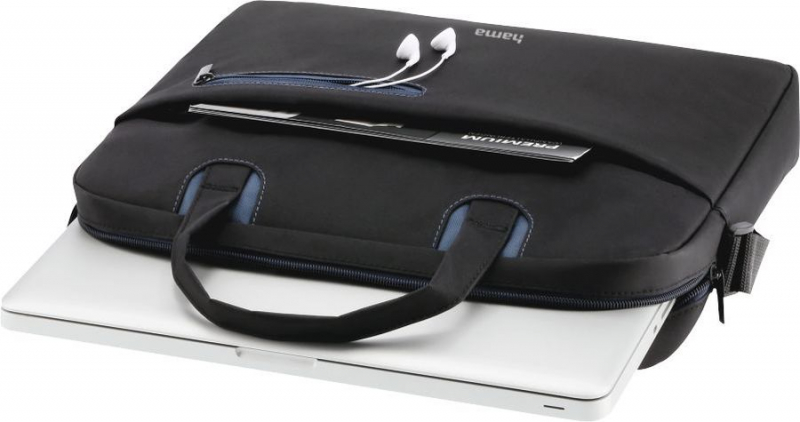 картинка Сумка для ноутбука Hama Sydney 15.6'' Black/ Blue (00216519) от магазина КомпьютерЦентр