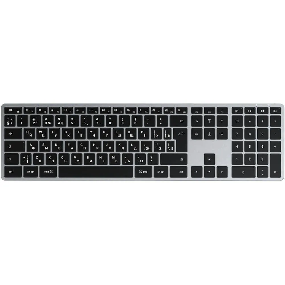 картинка Клавиатура беспроводная Satechi Slim X3 серый космос (ST-BTSX3M-RU) от магазина КомпьютерЦентр