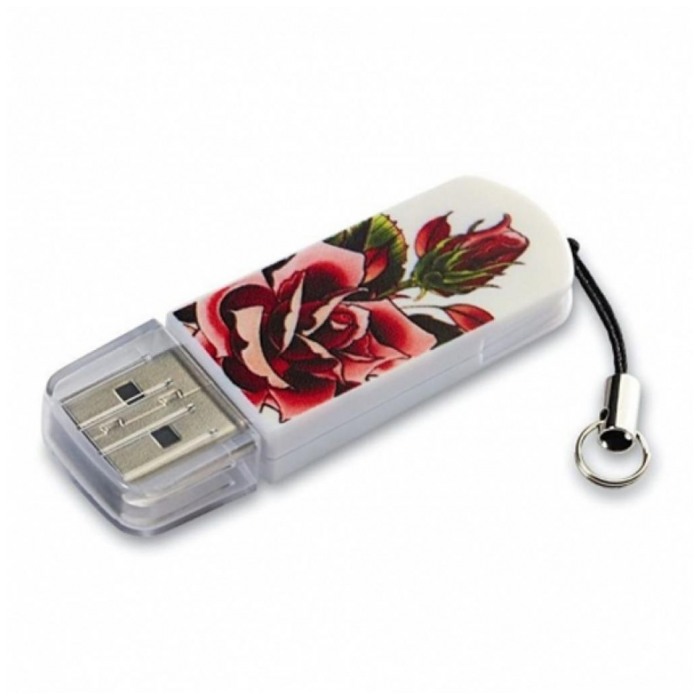 картинка Флешка USB Verbatim 32Gb Mini Tattoo Rose (49896) от магазина КомпьютерЦентр