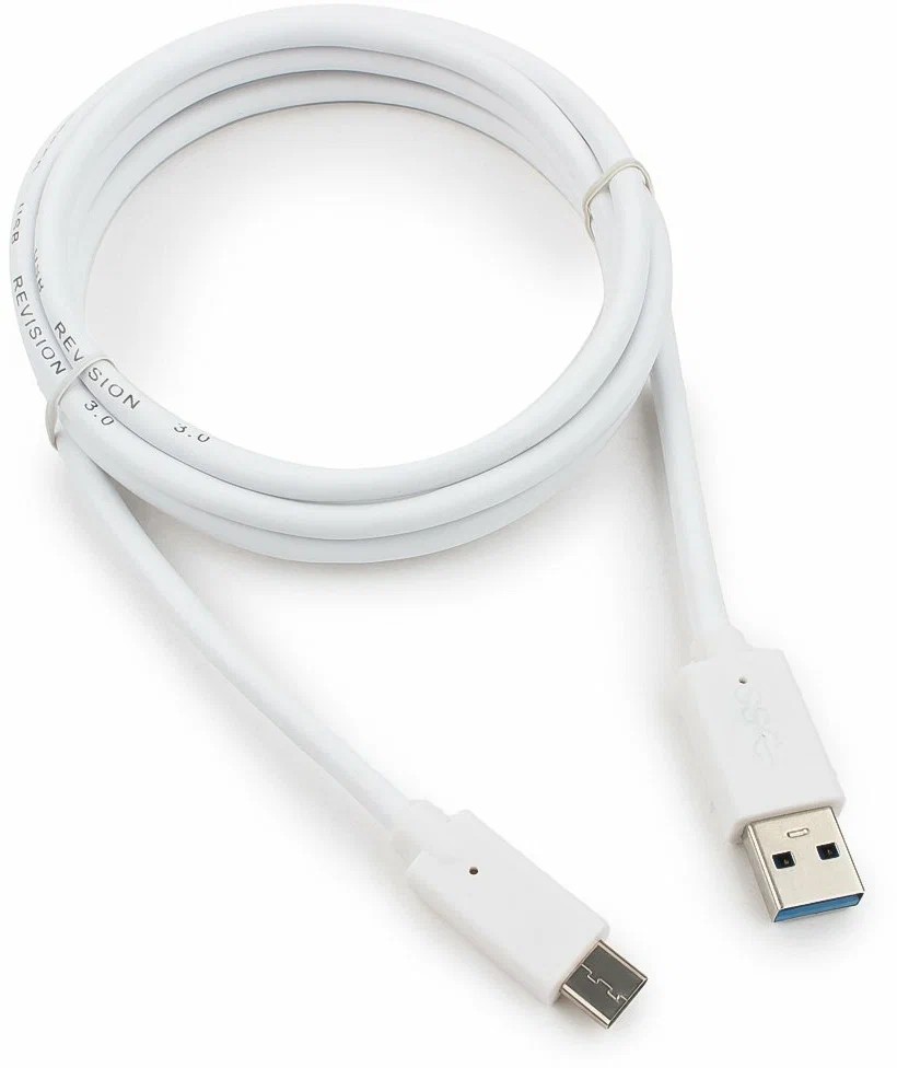 картинка Кабель AM to Type-C 1.8m Cablexpert CCP-USB3-AMCM-6-W White USB3.0 AM/ USB3.1 TypeC от магазина КомпьютерЦентр