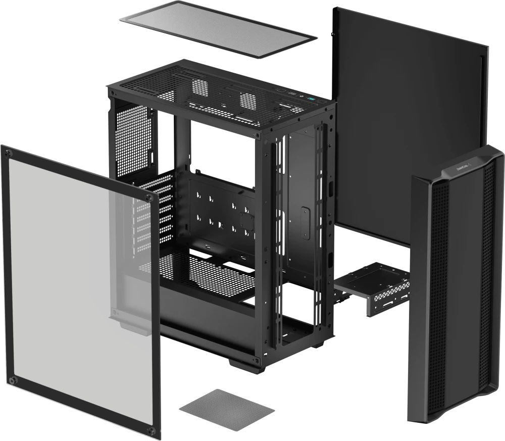 картинка Корпус Deepcool CC560 V2 Limited без БП, боковое окно (закаленное стекло), черный, ATX от магазина КомпьютерЦентр