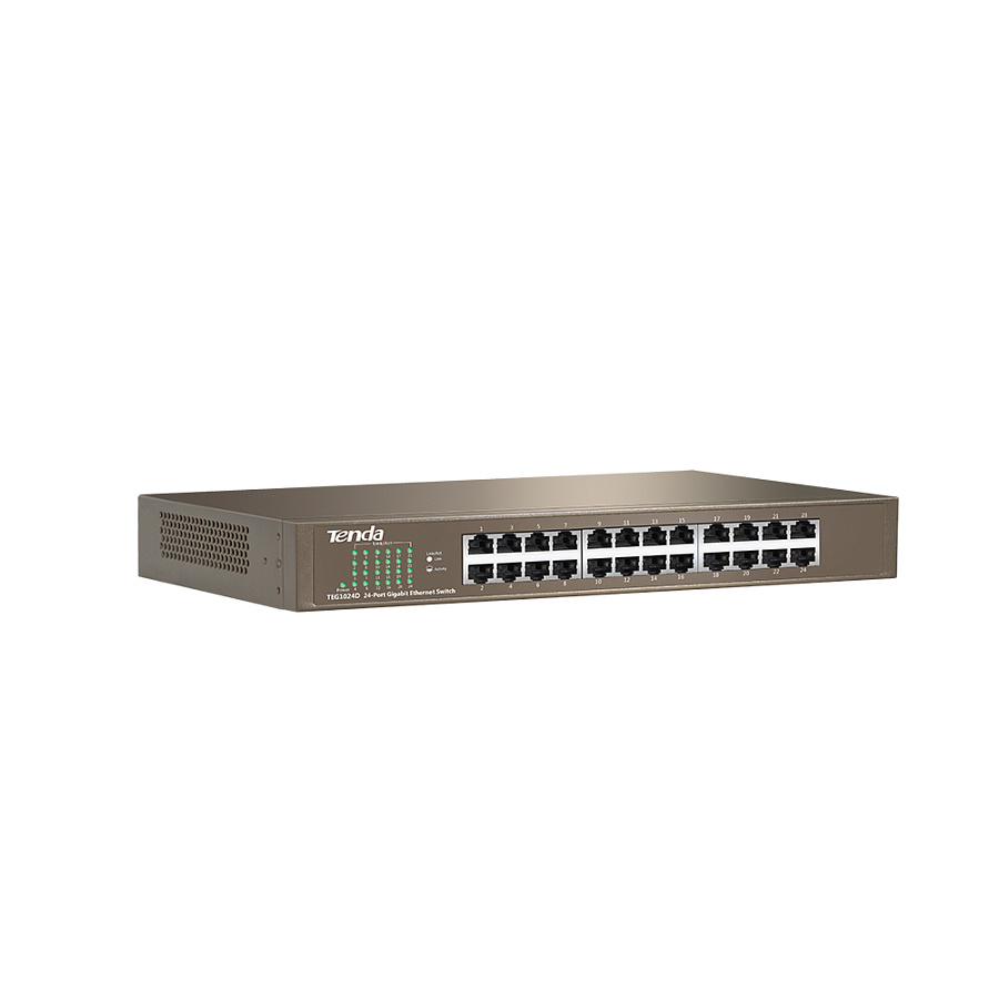 картинка Switch 24-port Tenda TEG1024D 24xGbE от магазина КомпьютерЦентр