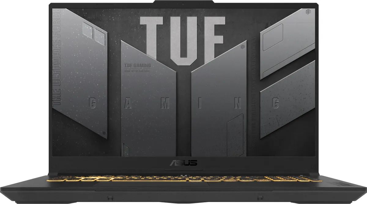 картинка Ноутбук ASUS TUF Gaming F17 FX707VJB-HX100, 17.3'', IPS, FHD 144Гц/  Core 5 210H/  16ГБ/  512ГБ SSD/  NVIDIA GeForce RTX 3050/  DOS, Mecha Gray от магазина КомпьютерЦентр