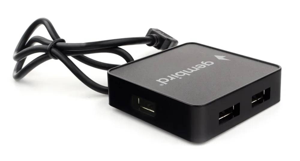 картинка HUB 4-port Gembird UHB-242 USB 2.0, Black, Blister от магазина КомпьютерЦентр