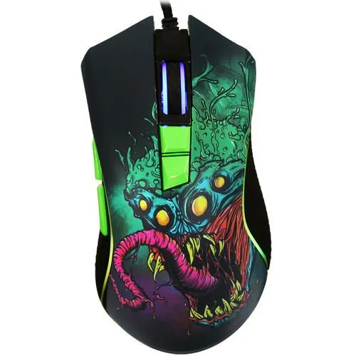картинка Мышка ARDOR GAMING Fury Beast (ARD-FURY3327-BEAST-GR) проводная 12400 dpi, PMW3327, RGB Green от магазина КомпьютерЦентр