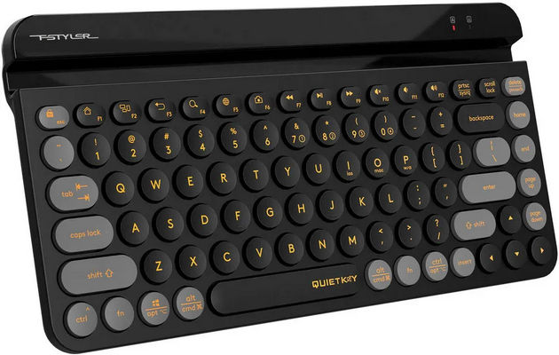картинка Клавиатура A4Tech Fstyler FBK30 черный/ серый USB беспроводная (FBK30 BLACKCURRANT) от магазина КомпьютерЦентр