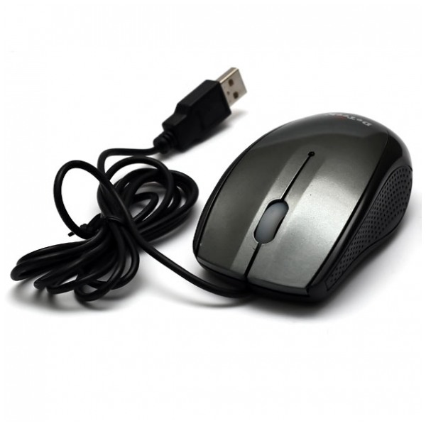 картинка Мышка DeTech DE-3062 USB Shiny Gray от магазина КомпьютерЦентр