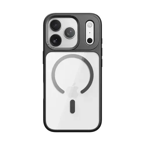 картинка Чехол ROCK Guard Transparent Magnetic Case (Anti-drop Lens Protection) iPhone 17 Pro Black от магазина КомпьютерЦентр