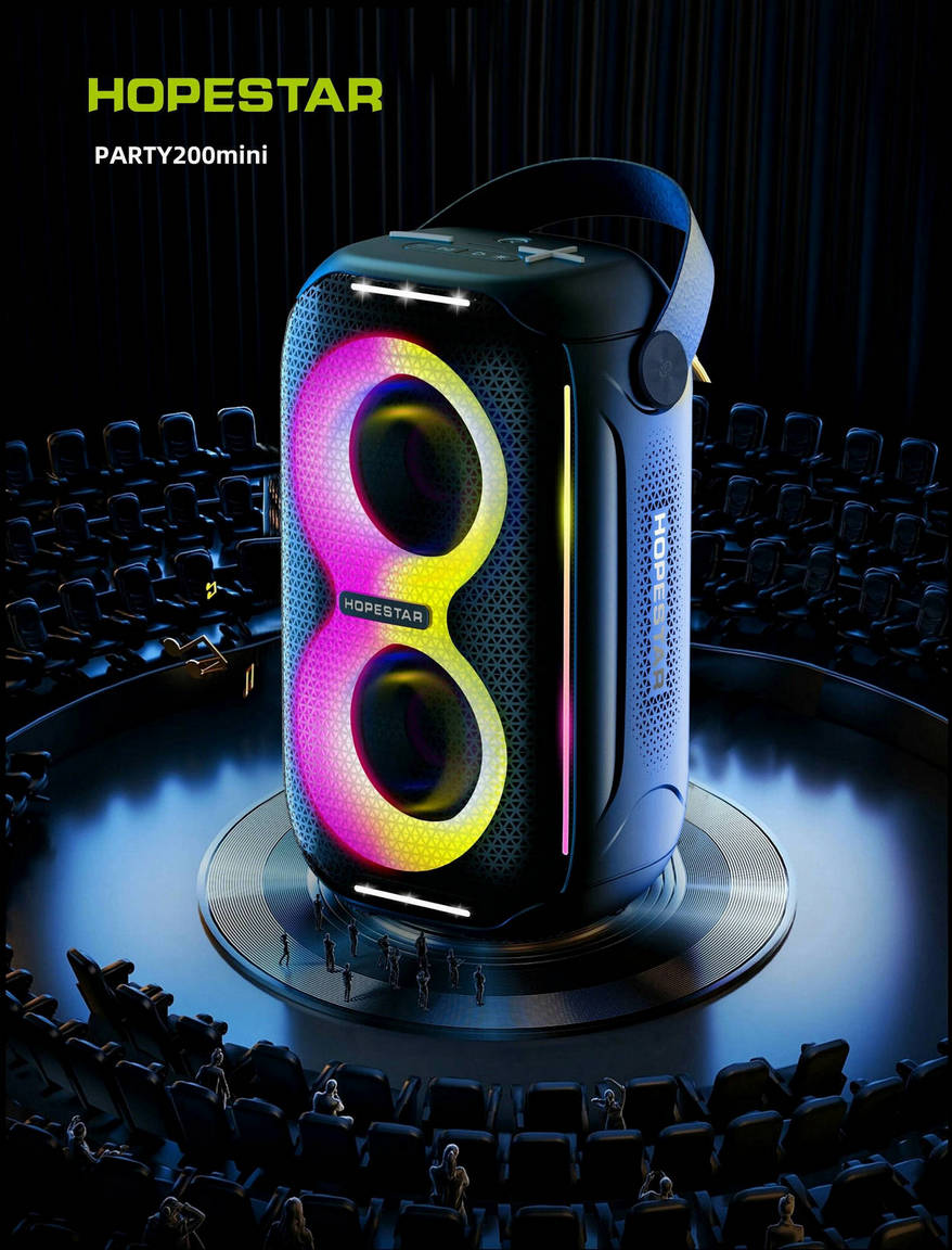 картинка Bluetooth колонка Hopestar Party 200 mini 20W, черная от магазина КомпьютерЦентр