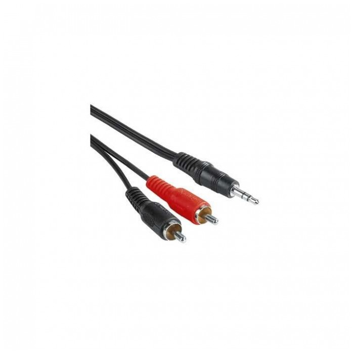 картинка Кабель HAMA 2xRCA (тюльпан) - Jack 3.5 (m-m) 2.0m (H-30455) от магазина КомпьютерЦентр