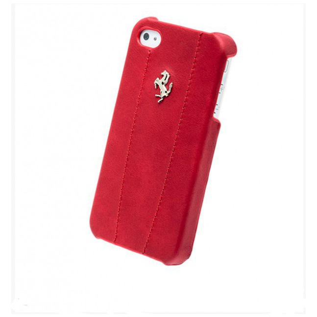 картинка Чехол CG Mobile Ferrari Leather Hard Case Modena Metal Logo Red for iPhone 4/ 4S (FEMO4MRE) от магазина КомпьютерЦентр