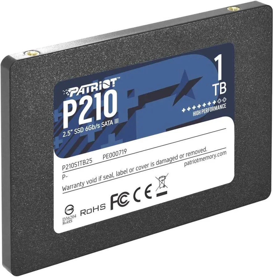 картинка SSD накопитель 1 Тб 2.5'' Patriot P210 SATAIII (P210S1TB25) от магазина КомпьютерЦентр