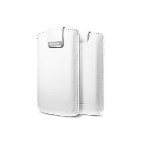 картинка Чехол SGP Leather Pouch Crumena Series White for iPhone 5 (SGP09513) от магазина КомпьютерЦентр