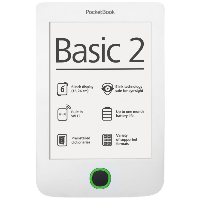 картинка Электронная книга PocketBook 614 Basic2 White (PB614-D-CIS) от магазина КомпьютерЦентр