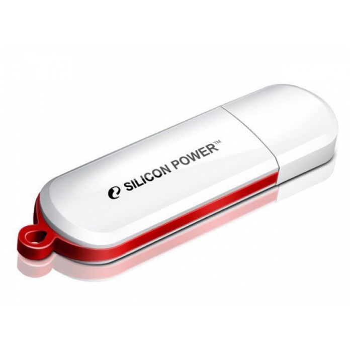 картинка Флешка USB SiliconPower 4Gb LuxMini 320 White (SP004GBUF2320V1W) от магазина КомпьютерЦентр
