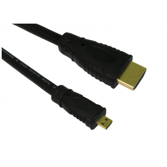 картинка Кабель T-T International HDMI to HDM A-D (micro) 1.5m Black (HMHDM01501) от магазина КомпьютерЦентр