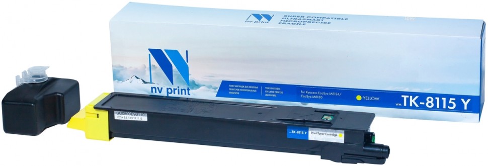 картинка Картридж NVPrint совместимый NV-TK-8115 Yellow для Kyocera EcoSys-M8124/ EcoSys-M8130 (6000k) (NV-TK8115Y) от магазина КомпьютерЦентр