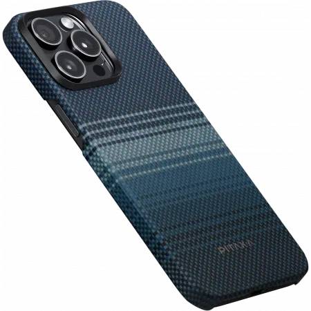 картинка Чехол PITAKA Fusion Weaving MagEZ Case 5 для iPhone 15 Pro MAX 6.7'' принт восход луны (Moonrise) от магазина КомпьютерЦентр