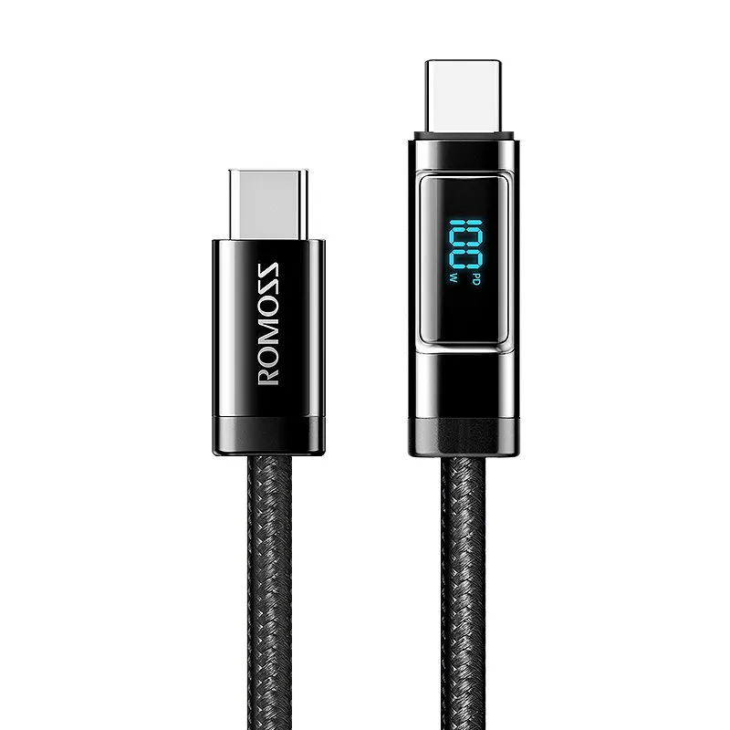 картинка Кабель Type-C 1m Romoss CB323S USB Type-C USB Type-C черный от магазина КомпьютерЦентр