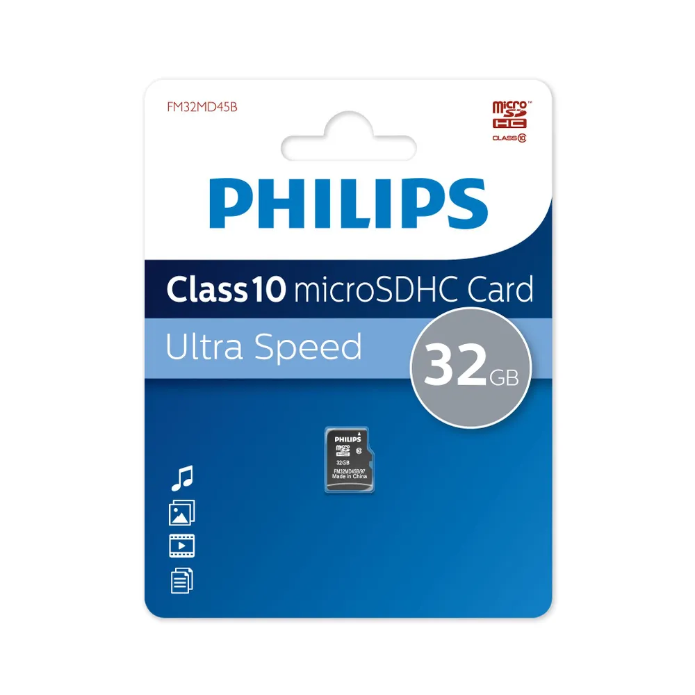 картинка Карта памяти 32Gb microSDHC Philips Class10 w/ o SD adapter (FM32MD45B/ 97) от магазина КомпьютерЦентр