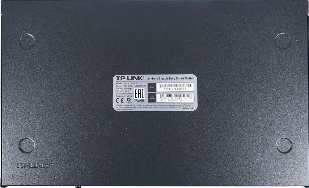 картинка Switch 24-port TP-Link TL-SG1024DE 10/ 100/ 1000 управляемый от магазина КомпьютерЦентр