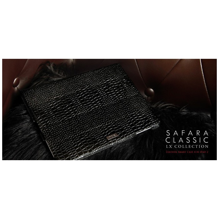 картинка Чехол More Safara Classic Lx Crocodile Black for iPad2 (AP15-009BLK) от магазина КомпьютерЦентр