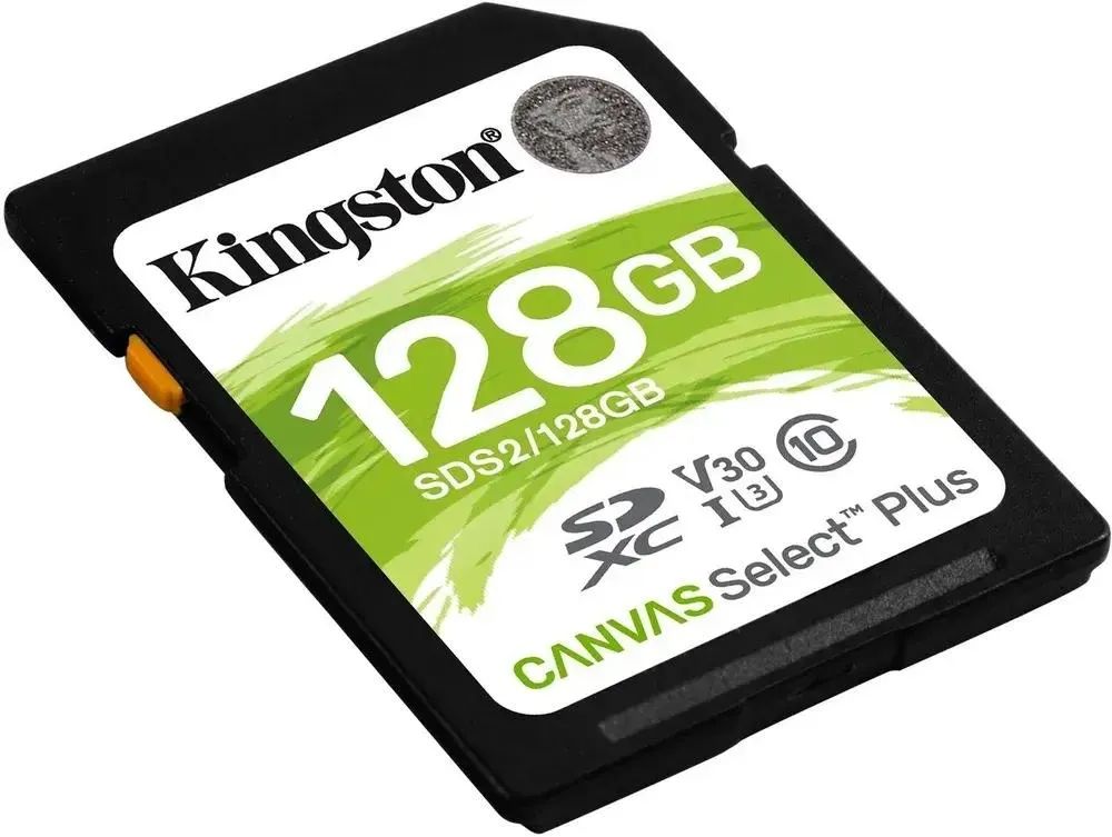 картинка Карта памяти 128Gb SDHC Kingston Canvas Select Plus Class10 w/ o adapter (SDS2/ 128GB) от магазина КомпьютерЦентр