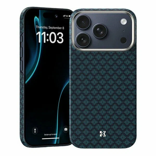 картинка Чехол Benks ArmorGrid Case built with Kevlar для iPhone 17 Pro Max 6.9'', цвет синий (Blue) (C.K.FL.AP.BE.0070) от магазина КомпьютерЦентр