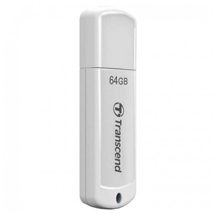 картинка Флешка USB Transcend 64Gb JetFlash 370 White (TS64GJF370) от магазина КомпьютерЦентр