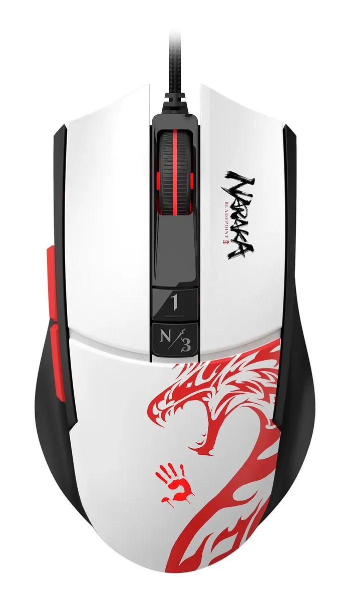 картинка Мышка A4Tech Bloody L65 Max белый/ рисунок L65 MAX NARAKA от магазина КомпьютерЦентр