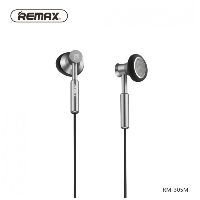 картинка Гарнитура Remax Earphone RM-305M Black (RM-305M Black) от магазина КомпьютерЦентр
