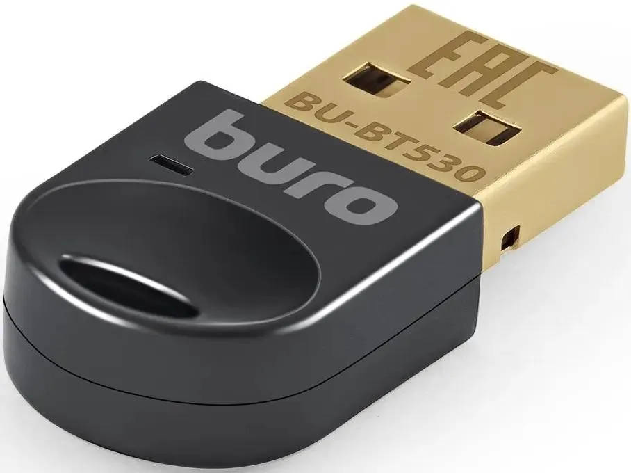 картинка Bluetooth адаптер USB Buro BU-BT530 Bluetooth 5.3 + EDR Class 1.5 20m Black от магазина КомпьютерЦентр