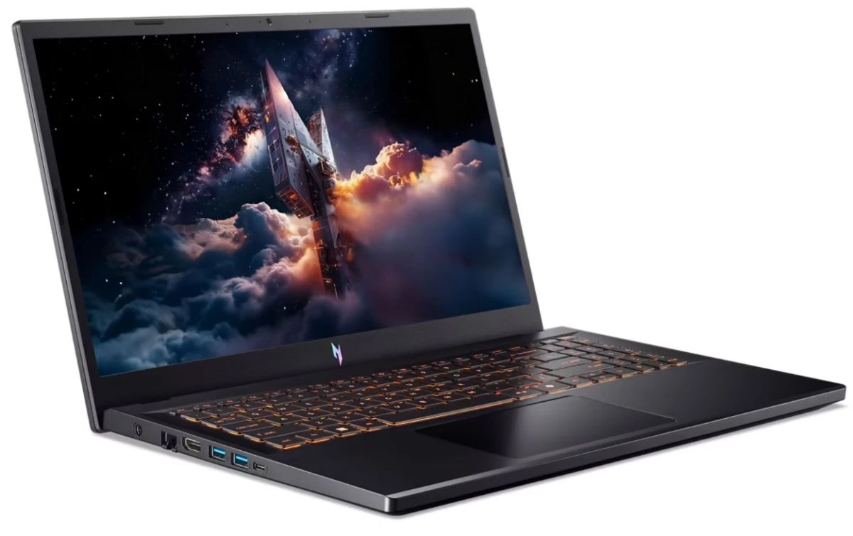 картинка Ноутбук Acer Nitro V15 ANV15-52-5546 15,6'' IPS (1920x1080) 165Hz/  Intel Core 5 210H (8/ 12)/  16Gb/  512Gb SSD/  GeForce RTX 5050 8Gb GDDR7/  76Wh/  NoOS (NH.QZ7CD.00B) от магазина КомпьютерЦентр