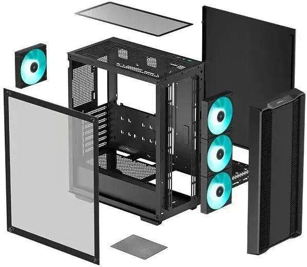 картинка Корпус Deepcool CC560 V2 Black, без БП, ATX (R-CC560-BKGAA4-G-2) от магазина КомпьютерЦентр