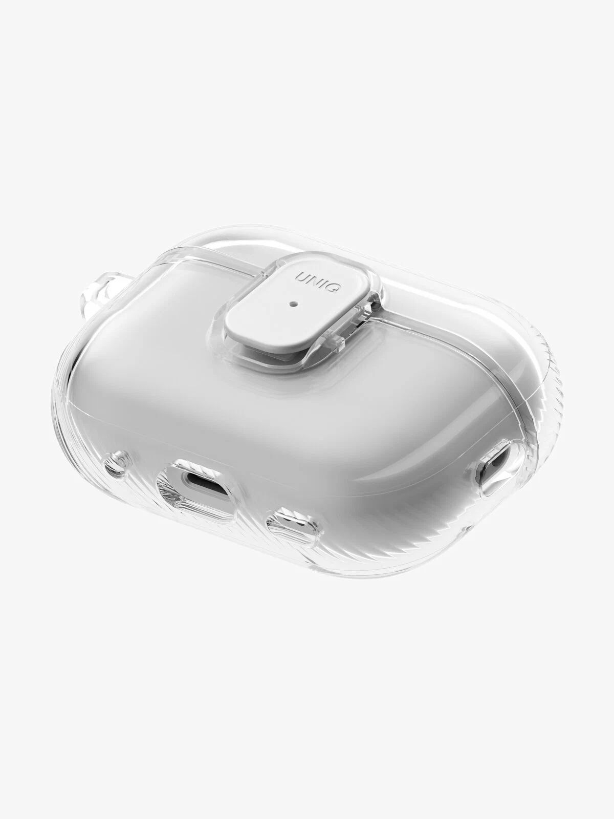 картинка Чехол Uniq Glase PRO TPU Lock Glossy Clear для AirPods Pro 3, прозрачный от магазина КомпьютерЦентр