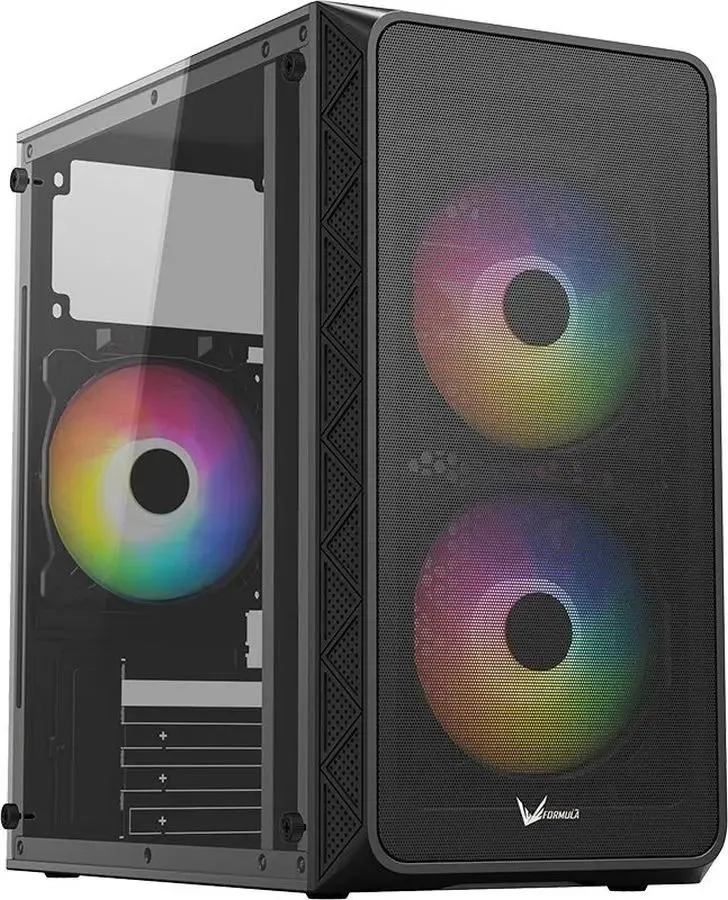 картинка Корпус Formula Air Mesh G4 черный без БП mATX от магазина КомпьютерЦентр