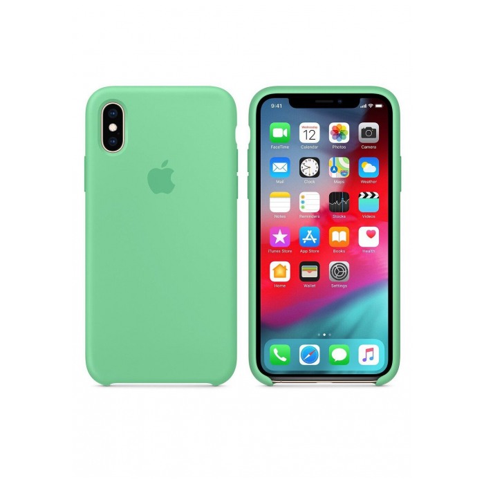 картинка Чехол Apple Silicone Case for iPhone Xs Max Spermint от магазина КомпьютерЦентр