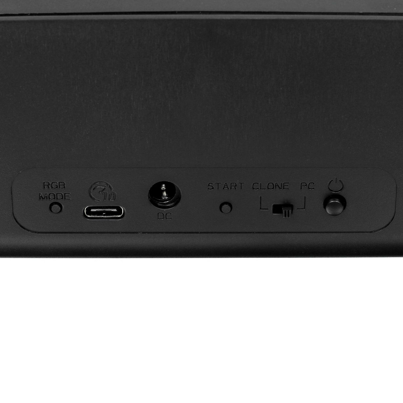 картинка Док-станция 2,5''/ 3,5'' Keyron (8828C3-C) Type-A/  Type-C, металл, черный, RGB, 2HDD+Clone от магазина КомпьютерЦентр