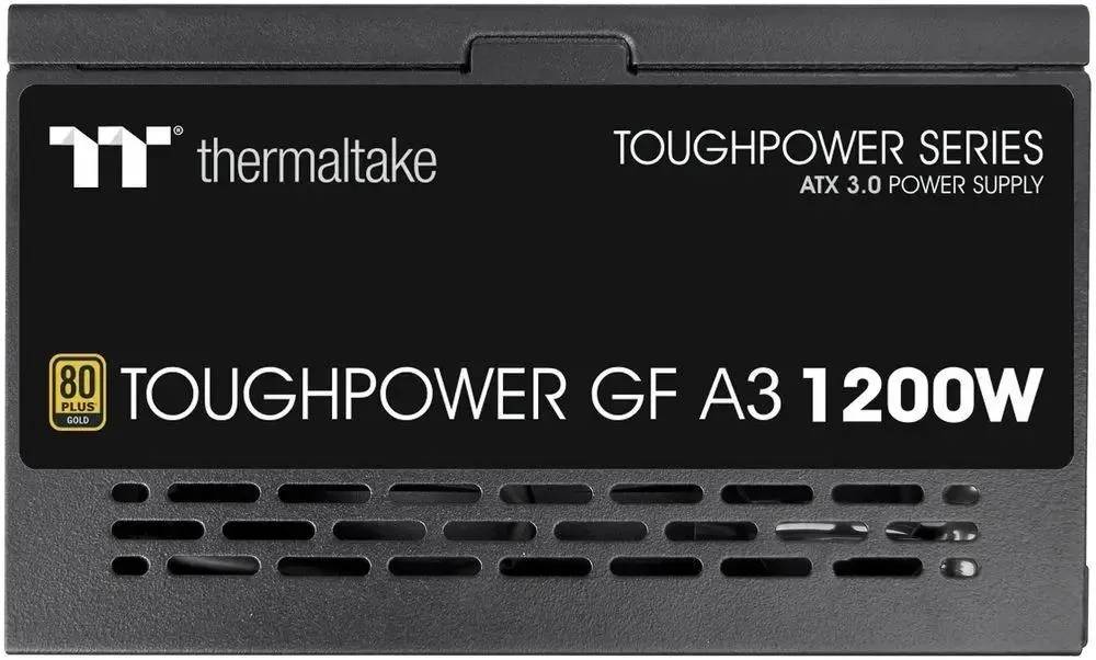 картинка Блок питания Thermaltake ATX 1200W Toughpower GF A3 Gen.5 80+ gold 24pin APFC 120mm fan 12xSATA Cab PS-TPD-1200FNFAGE-H от магазина КомпьютерЦентр