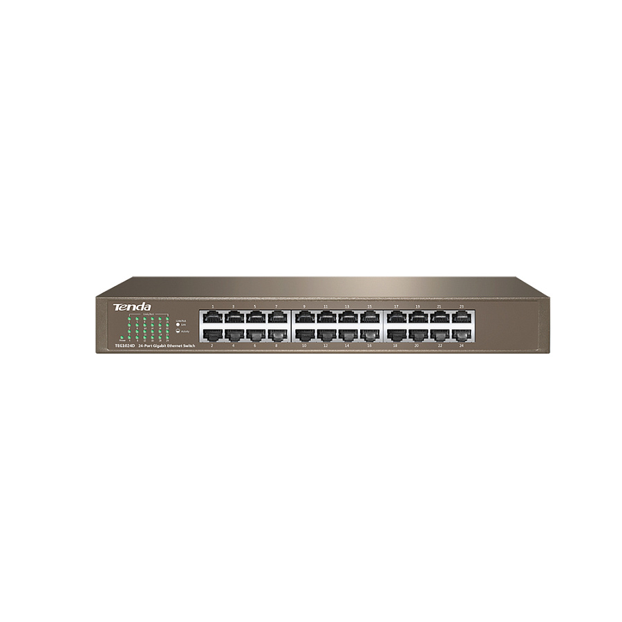 картинка Switch 24-port Tenda TEG1024D 24xGbE от магазина КомпьютерЦентр